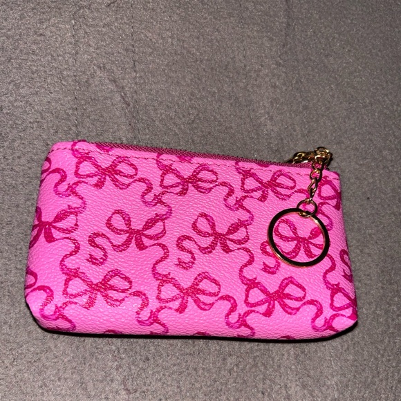 Pink Bow Patterned Coin Purse - Picture 4 of 5